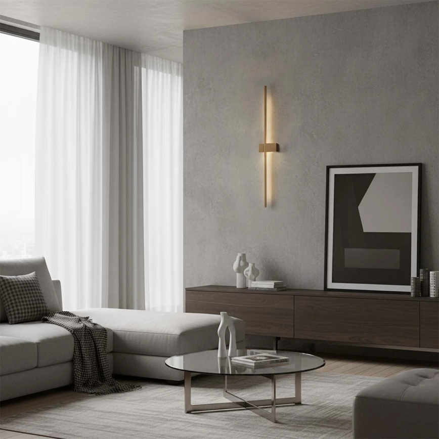 Aplique de parede LED AISHA LED/12W/230V 4000K dourado