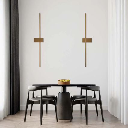 Aplique de parede LED AISHA LED/12W/230V 4000K dourado