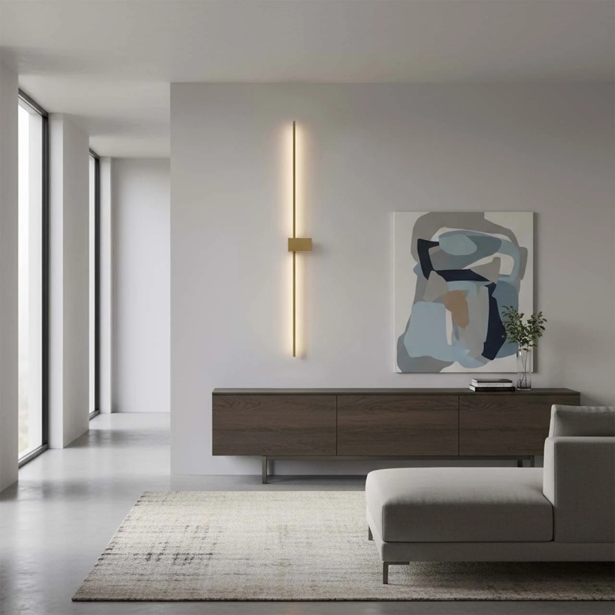 Aplique de parede LED AISHA LED/20W/230V 4000K 120 cm dourado