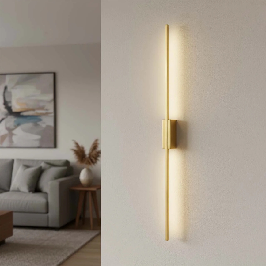 Aplique de parede LED AISHA LED/20W/230V 4000K 120 cm dourado