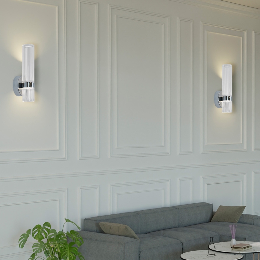 Aplique de parede LED AMBIENTE LED/6W/230V 3000/4000/6000K cromado brilhante