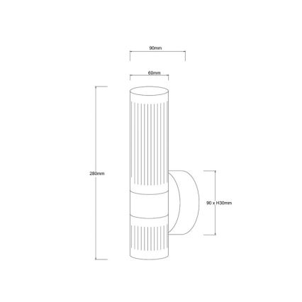 Aplique de parede LED AMBIENTE LED/6W/230V 3000/4000/6000K dourado