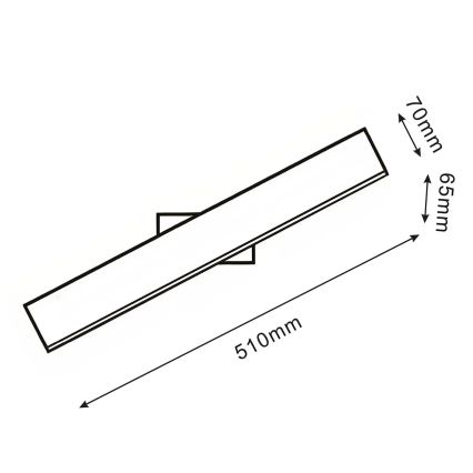 Aplique de parede LED BERNADETTA LED/10W/230V 4000K preto