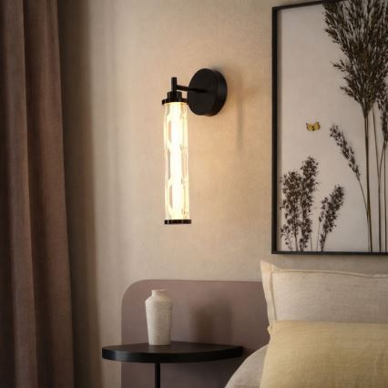 Aplique de parede LED CORTE LED/10W/230V preto