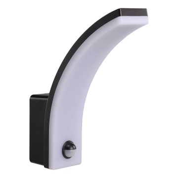 Aplique de parede LED dimerizável para exterior com sensor de movimento e de crepúsculo LED/12/15/20W/230V IP65 preto