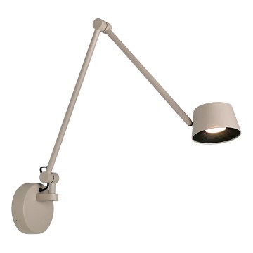 Aplique de parede LED dimerizável SAVINA LED/9W/230V bege