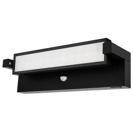 Aplique de parede exterior LED com sensor de movimento e de crepúsculo LED/36W/230V 3000/4000/6500K IP54 preto