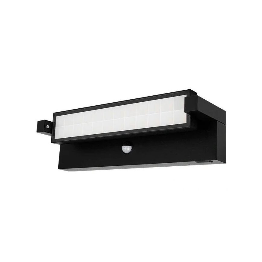 Aplique de parede exterior LED com sensor de movimento e de crepúsculo LED/36W/230V 3000/4000/6500K IP54 preto