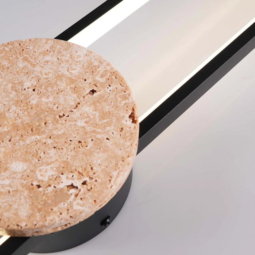 Aplique de parede LED FLORENTYNA LED/24W/230V 4000K preto/bege