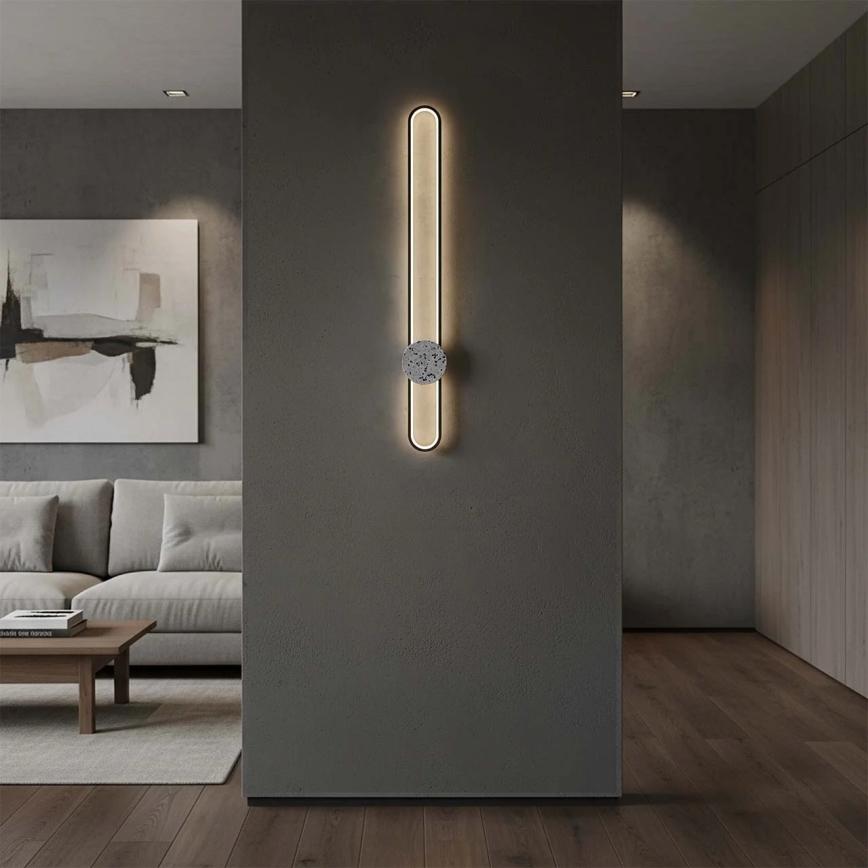 Aplique de parede LED FLORENTYNA LED/24W/230V 4000K preto/branco