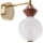 Aplique de parede LED FLORES LED/7W/230V dourado/castanho
