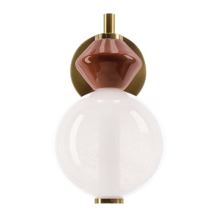 Aplique de parede LED FLORES LED/7W/230V dourado/castanho