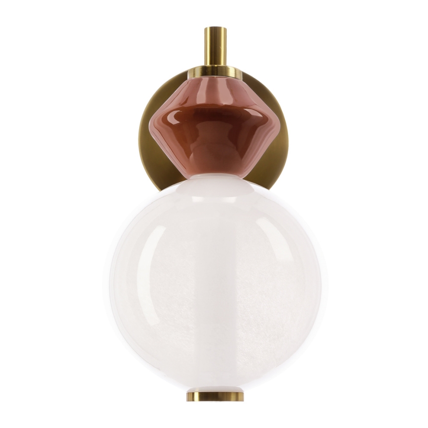 Aplique de parede LED FLORES LED/7W/230V dourado/castanho