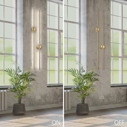 Aplique de parede LED LANA LED/12W/230V 4000K dourado fosco