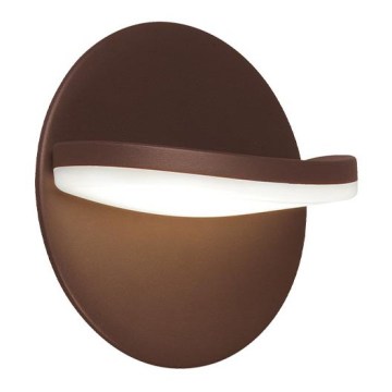 Aplique de parede LED LETTY LED/16W/230V castanho