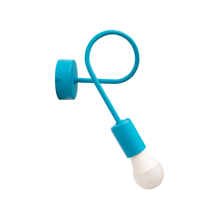 Aplique de parede LED OXFORD 1xE27/15W/230V azul