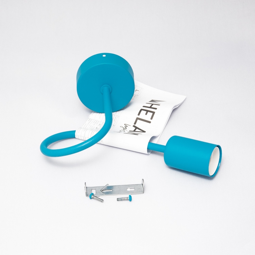 Aplique de parede LED OXFORD 1xE27/15W/230V azul