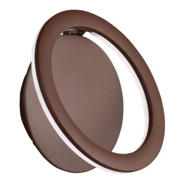 Aplique de parede LED PALERMO LED/16W/230V castanho