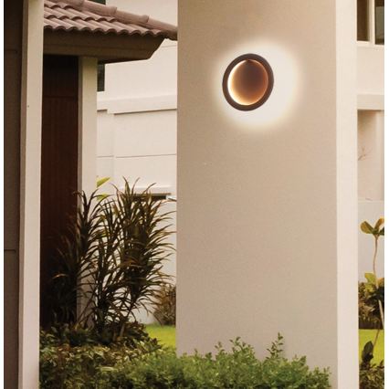Aplique de parede LED PALERMO LED/16W/230V castanho