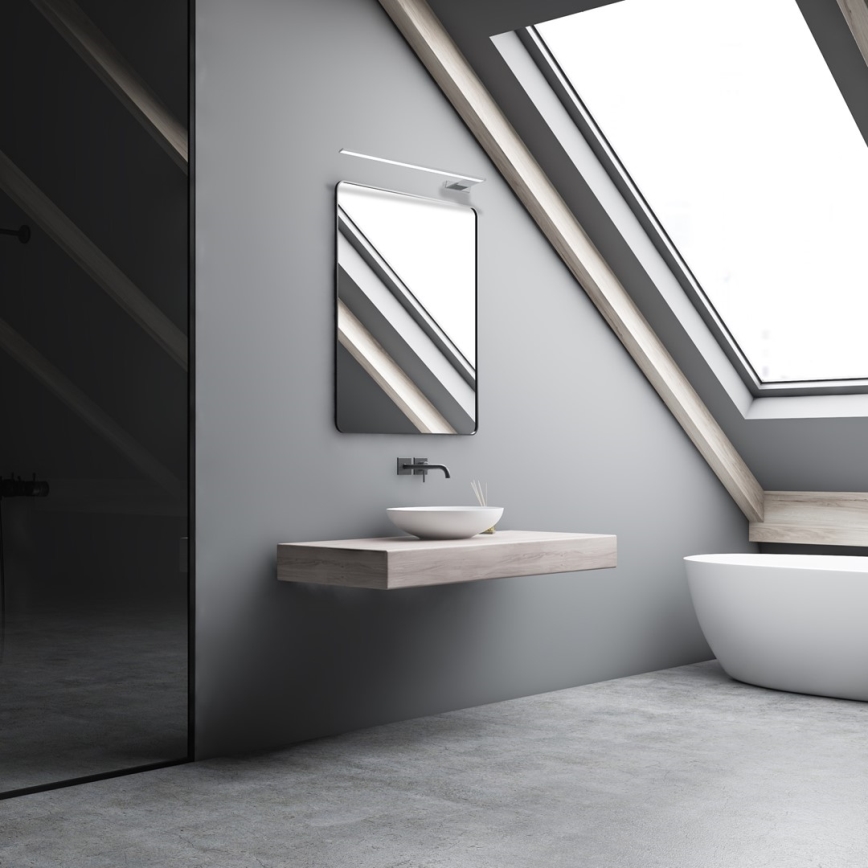 Aplique de parede LED para casa de banho SHINE LED/11W/230V 45 cm IP44 cromado brilhante