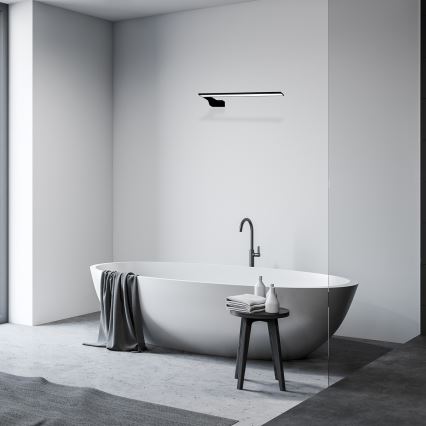 Aplique de parede LED para casa de banho SHINE LED/11W/230V 45 cm IP44 preto