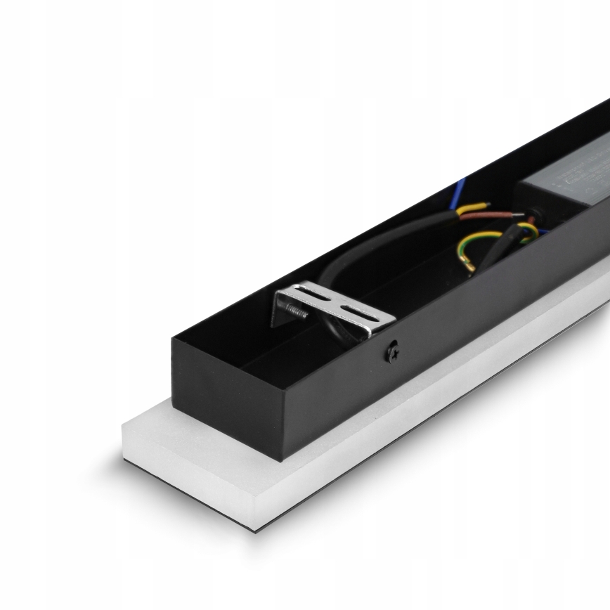 Aplique de parede LED para exterior 30W/230V 100 cm IP65 preto