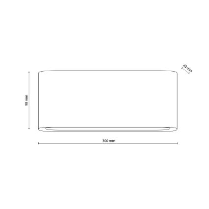 Aplique de parede LED para exterior ARWENA L LED/24W/230V IP54 bege