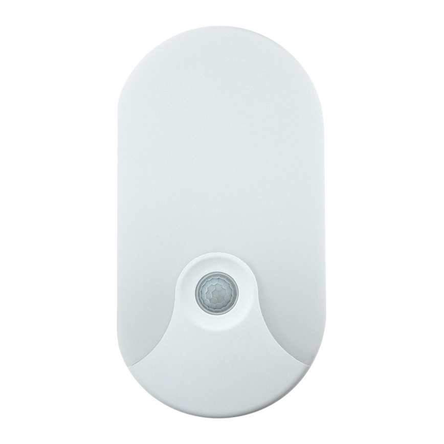 Aplique de parede LED para exterior com sensor de movimento, 18W, 230V, IP44, branco