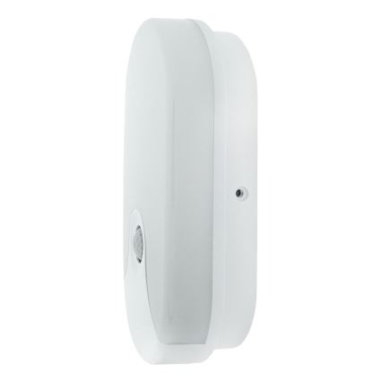 Aplique de parede LED para exterior com sensor de movimento, 18W, 230V, IP44, branco