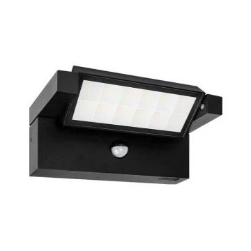 Aplique de parede LED para exterior com sensor de movimento e sensor crepuscular LED/20W/230V 3000/4000/6500K IP54 preto