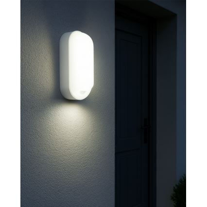 Luminária de parede exterior LED dimerizável com sensor de movimento LED/12/15/18W/230V 3000K/4000K/6500K IP65 preto/branco