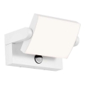 Aplique de parede LED para exterior com sensor LED/17W/230V 4000K IP65 branco
