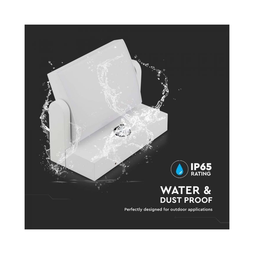 Aplique de parede LED para exterior com sensor LED/17W/230V 4000K IP65 branco