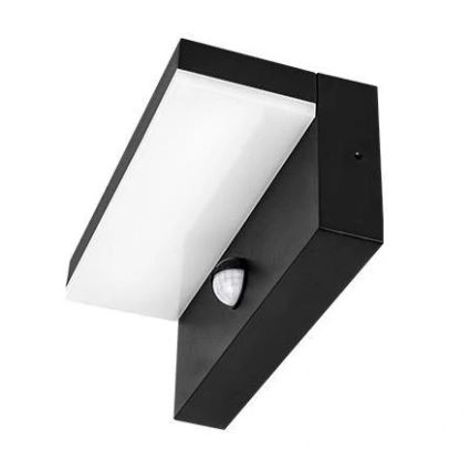 Aplique de parede LED para exterior com sensor LED/9W/230V 4000K IP44 preto