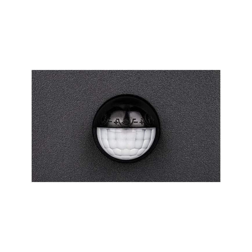 Aplique de parede LED para exterior com sensor LED/9W/230V 4000K IP44 preto