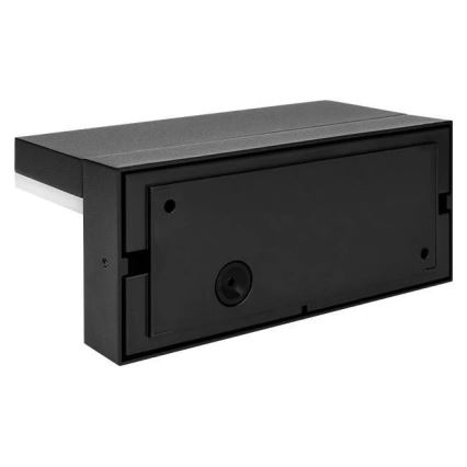 Aplique de parede LED para exterior com sensor LED/9W/230V 4000K IP44 preto