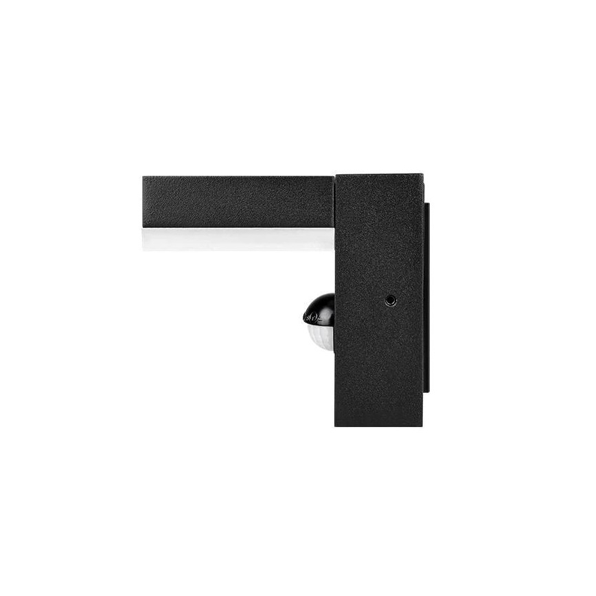 Aplique de parede LED para exterior com sensor LED/9W/230V 4000K IP44 preto