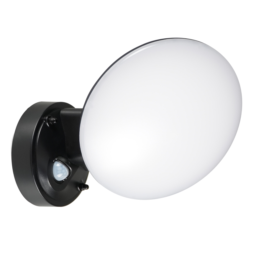 Aplique LED para exterior com sensor de movimento e de crepúsculo OLAF LED/10W/230V IP44 preto