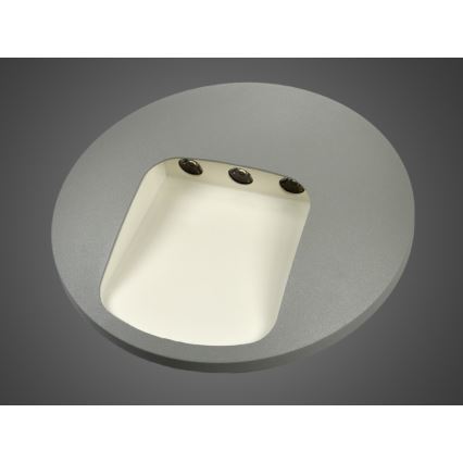 Aplique de parede LED para exterior DACU LED/3W/230V IP54 cinzento