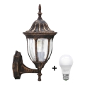 Aplique de parede LED para exterior FLORENCJA 1xE27/10W/230V IP43
