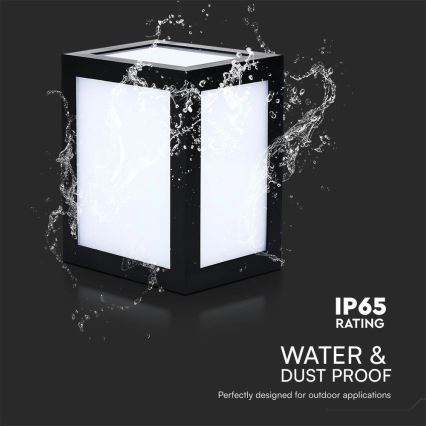 Aplique de parede LED para exterior LED/12W/230V 3000K IP65 preto