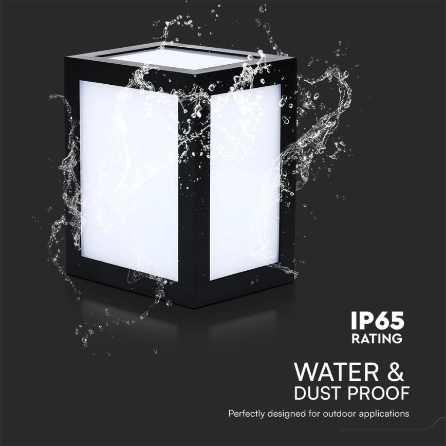Aplique de parede LED para exterior LED/12W/230V 3000K IP65 preto