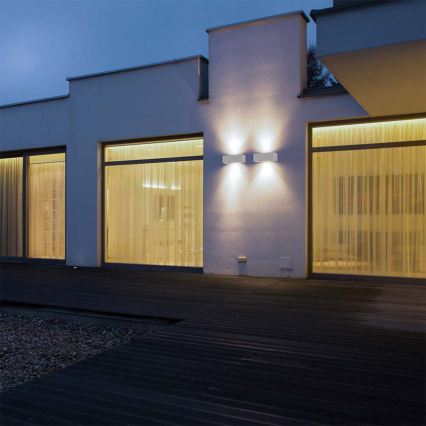 Aplique de parede LED para exterior LED/24W/230V 3000K IP65 branco