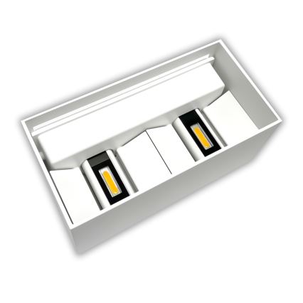 Aplique de parede LED para exterior LED/24W/230V 3000K IP65 branco