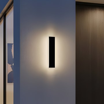 Aplique de parede LED para exterior MIRANA LED/8W/230V 4000K IP44 30 cm preto