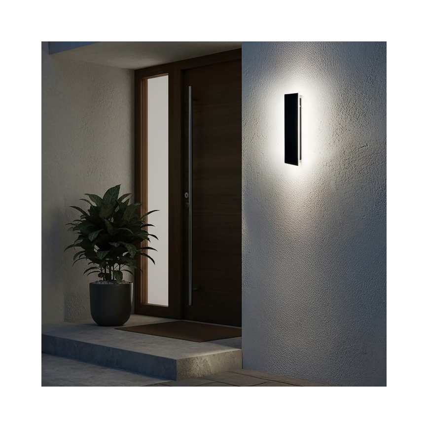 Aplique de parede LED para exterior MIRANA LED/8W/230V 4000K IP44 30 cm preto