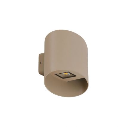 Aplique de parede LED para exterior VERTO LED/5W/230V IP54 bege