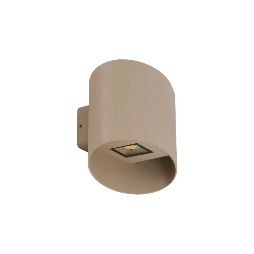 Aplique de parede LED para exterior VERTO LED/5W/230V IP54 bege