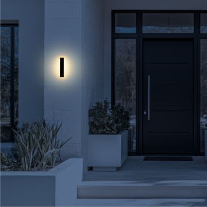 Aplique de parede LED para exterior WOW LED/10W/230V 3000/4000/6500K 30 cm IP54 preto