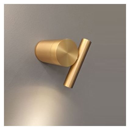 Aplique de parede LED regulável PLANET LED/4W/230V dourado